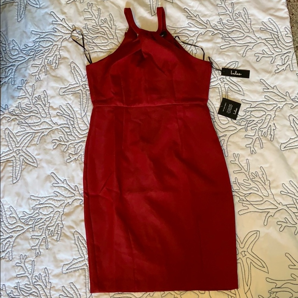Red High Neck Lulus Dress